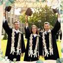 Suncalla 63" Graduation Leis 2026 Set Graduation Ribbon Lei with Letter and Honor Cords DIY Class of 2026 Gift for Women Men Grad Party(Open)