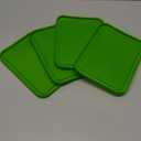 Replacement Lids for Pyrex 3-Cup Glass Food Storage Container Bowls, (7.75 x 5.75-Inch) Plastic Rectangle Lids Covers fits Pyrex 7210-PC, Airtight & Leakproof (4-Pack, Green)