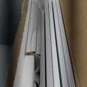 Semiocthome White Nightstand, Mid Century Modern Night Stand with 2 Wave Fluted Panel Drawers, Bedside Table with Gold Metal Legs, Bedroom Set Wide Tabletop Bed Side Table, End Tables for Living Room (White)