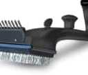 Grill Daddy Pro Bristle Lock Safety Grill Brush - Cleans BBQ Easily with Steam and no Harmful Chemicals - For Use on All Stainless Steel, Iron & Porcelain Barbecues.