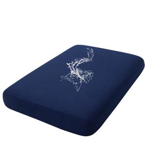 hyha Waterproof Couch Cushion Covers, Stretch Sofa Couch Seat Slipcover for Dog Washable, Non-Slip Waterproof Outdoor Cushion Covers for Patio Furniture Replacement (1 Piece for Large, Navy)