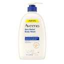 Aveeno Skin Relief Fragrance-Free Body Wash with Triple Oat Complex, Gentle Daily Cleanser for Sensitive Skin Leaves Itchy, Dry Skin Feeling Soothed & Moisturized, 33 fl. oz