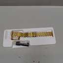 Slim Metal Band with Apple Watch Band 40mm 41mm 38mm 45mm 44mm 42mm, Dressy Stainless Steel Chain Strap for Women Man iWatch Bands Series 9 8 7 6 5 4 3 2 1 SE SE2 (Gold)