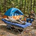 ABORON XXL Camping Cot for Adults 900LBS - 78"32" Oversized Folding Bed with Mattress Pad, Heavy Duty 1200D Oxford Outdoor Cot with Carry Bag