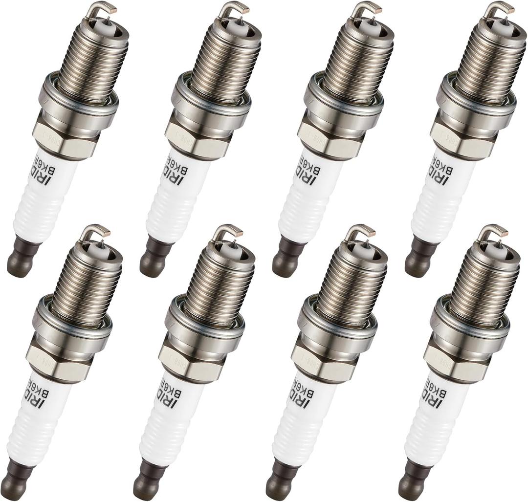 BDFHYK Iridium Spark Plugs 4504 Compatible with A6 Quattro Allroad Quattro S4 S6 530i 540i GS400 GS430 LS430 SC430 Esprit CL55 AMG Cayenne 4Runner Land Cruiser Tundra for PK20TT BKR6EGP Set of 8