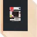 Plaid Enterprises Double-Sided Chalkboard Set, 8 ' x 10 ' With Decorative Wood Surface Frame, Perfect For Arts & Crafts, 6 Pack