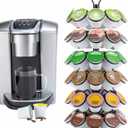 Rice rat K-Cup Storage Coffee Capsules Pod Holder Carousel Capsule Display Storage for k-cup54 pods-6 tiers