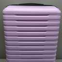 U.S. Traveler Boren Polycarbonate Hardside Rugged Travel Suitcase Luggage with 8 Spinner Wheels, Aluminum Handle, Lavender, Checked-Medium 26-Inch