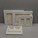 GOTIDEAL Stretched Canvas Multi Pack 4x4 5x7 8x10 9x12 11x14 Set of 10 Primed White - 100% Cotton Artist Canvas Boards for Painting Acrylic Pouring Oil Paint Dry & Wet Art Media White Multi Size-10 Pcs