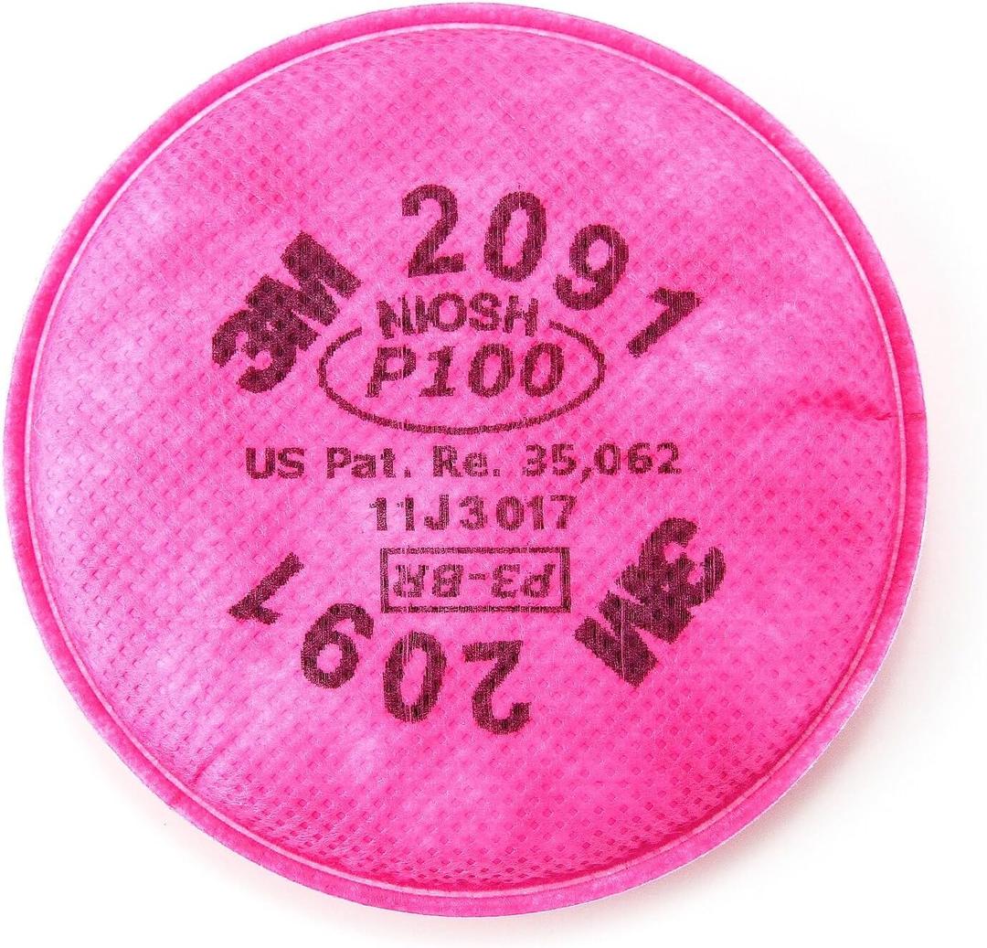 3M particulate filters P100 #2091/07000 , Pink, One Size, 2 Count