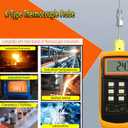 2 Packs K-Type thermocouple Probe R1/8 Thread Measurement Range 0F -1800F