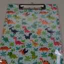 Funny Dinosaurs Clipboard, Cute Decorative Clip Board with Metal Clip Pretty Plastic Clipboards A4 Standard Size 12.6" X 8.9" for Kids, Teacher, Students, Nurses & Office