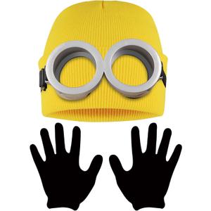 Costume Accessories Adult Women Steampunk Goggles Glasses Yellow Brimless Hat Women