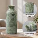 YMXYJM Resin 3 Piece Vase Set, Farmhouse Decor, Home Decorative Vase, Vases for Your Kitchen, Bedroom, Office, Living Room, Bathroom, & Shelf Centerpiece Table Decorations, Green