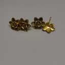 Brass Flower Cabinet Drawer Knobs Vintage Gold Flower Knobs for Dresser Door Cupboard Door Handle Pulls - Set of 4