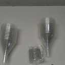 Liacere 24 Pack Silver Plastic Martini Glasses - 6.25oz Disposable Cocktail Glasses - Margarita Glasses - Plastic Cocktail Perfect for Wedding & Party & Birthday & Christmas & New Year