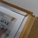 Icona Bay 8x10 Silver Picture Frame w/Mat, Modern Professional Frame, Noble Collection