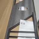 Black Floating Shelves 36 Inch Long, 8 In Deep Wall Bookshelf for Bedroom, 36" x 8" x 12.2" Tall Bookends