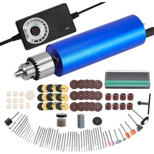 Winartton Electric Resin Polishing Kit - 110 Accessories, Rotary Tool for Resin Casting Molds, Carving, Drilling, Sanding, Polishing, Jewelry Making