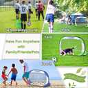 Soccer Goals Set for Backyard, 4x2.5FT Portable Pop Up Soccer Nets with Carrying Bag for Indoor Outdoor Games Practice Training Great for Kids and Adults