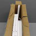 AMBIRD Wooden Two Step Stools Toddler with Safety Non-Slip Pads and Handles, Bamboo Step Stool for Bathroom, Bedroom, Kitchen Dual Height Step Stools for Kids (White) (13.2'' H)