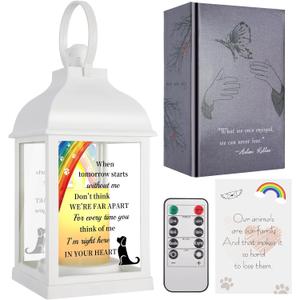 Dog Memorial Gifts with Remote - Sympathy Bereavement Gifts for Loss of Dog, Rainbow Bridge