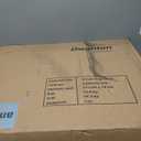 DWANTON Dog Crate Furniture with Cushion, Wooden Kennel Table with Double Doors, Indoor Dog House, Small/Medium/Large/Extra Large Size, 27.2" L, Greige