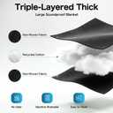 2-Pack Acoustic Moving Blankets, 48 x 80 in, Sound Dampening, 5 Hooks Included