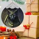 Christmas Ornament, Egyptian Cat Christmas Decoration, Stained Glass Christmas Tree Ornaments, Christmas Ornaments Clearance, Cat Lover Gifts, Xmas Gift for Friend Family Coworker