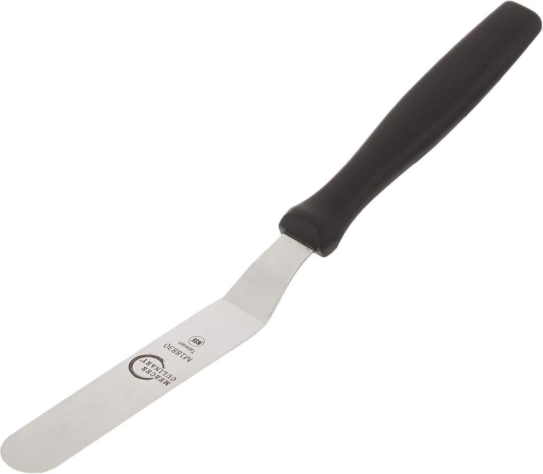 Mercer Culinary Offset Spatula, 4.5 Inch, Stainless Steel,Black