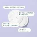 Cliganic Premium Cotton Rounds for Face (300 Count) - Makeup Remover Pads, Hypoallergenic, Lint-Free | 100% Pure Cotton