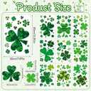 St Patricks Day Window Clings - 9 Sheets 117 Pcs Shamrock Window Stickers Decals Saint Patrick's Day Decorations for Office Home School St Patricks Party Decor Supplies