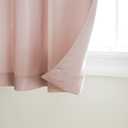 TOWN & COUNTRY BASICS Cabana Solid Heavyweight Indoor Outdoor Curtains, Light Filtering Opacity with Grommet Top, Water Repellent, 2-Pack Set, 54"x108", Blush