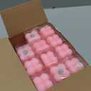 MTLEE 24 Sets Pink Little Pumpkin Baby Shower Favors Pink Small Bubble Candle Baby Shower Favors for Guests Tea Candles Bulk with Stylish Ribbons Cards Gifts Thanksgiving Day Party Decoration