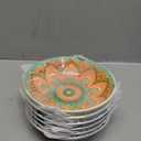 Ceramic Cat Food Bowls,6 Pack Colorful Cat Bowls Set,Anti-Slip Cats Dishes,Whisker Friendly Wide Pet Bowls for Indoor,5.75 inch Cute Kitten Plates for Wet and Dry Food Water