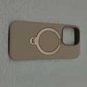 TORRAS Liquid Silicone for iPhone 16 Pro Case with 360 Spin Magnetic Ring Stand with Camera Control, Fit for MagSafe, OStand Q3 Silicone Non-Slip Protective Case for iPhone 16 Pro, Dune Beige
