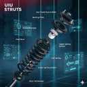 UIU Rear Struts Complete Shock Absorber SET OF 2 Assembly Compatible with Toyota Venza 3.5L 2011-2012,Venza 2.7L 2009-2012 Replace 172966 172967