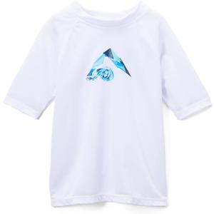 Kanu Surf Boys Haywire UPF 50+ Sun Protective Rashguard Swim Shirt (10, Tahiti White)