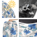 LVTXIII Inflatable Stool Ottoman Footrest with Handle, All Weather Footrest Seat, Indoor or Outdoor Pouf for Home Patio Garden and Camping Use, D31 xH14, Large Round