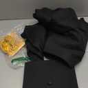 Unisex Matte Graduation Cap and Gown with Stole Honor Cords Set for High School College Bachelor, Standard, 42, Black 