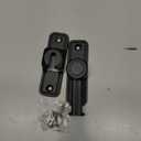 WANLIAN 90 Degree Barn Door Lock Zinc Alloy Heavy Duty Sliding Door Latch Pocket Door Lock for 180 Degree (Black)