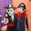 Bencailor 6 Pcs Pirate Costume Kids Toddler Boy Pirate Costume Accessories for Halloween Dress up Themed Party Girls Cosplay