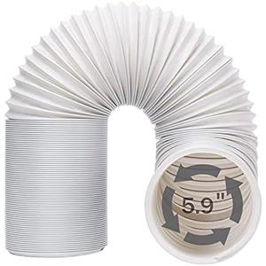 Kxuhivc Portable Air Conditioner Exhaust Hose, 5.9 Inch Diameter and Length up to 78.7 Inch, Anti-Clockwise Thread Universal for Many Portable Air Conditioners