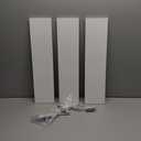 3PCS Modern style edge pull handle, Cabinet Handles, hidden furniture handles,aluminum door handles for drawers, bedrooms, kitchens, closets, bathrooms,Silver-60