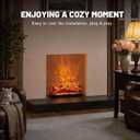 Electric Fireplace Logs Realistic Flame Effect Embedded Fireplace Flame Block 21.46 * 9.45 * 8.27 in USB Remotecontrol Fireplace Placement Not Emitting Heat