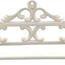 Comfy Hour Antique and Vintage Collection Cast Iron Classic Toilet Paper Holder, White