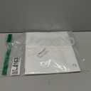 Waterproof Plastic Shower Curtain 40x36 for Bathroom Window, Heavy Duty Vinyl Shower Window Curtain 40W x 36H, White