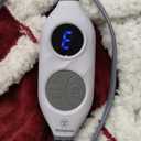 Westinghouse Electric Snuggle Throw Blankets with Foot Pocket, Wearable Heated Blanket with Sleeves, 6 Heating Levels & 2 to 10 Hours Heating Time Settings, 50 * 70"+18", Navy (Navy Blue&ivory)