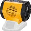 Bluetooth Speaker Fit for DeWALT 20v Max Battery with USB-A/C Charging for Jobsite Camping & Parties(Battery not Included)