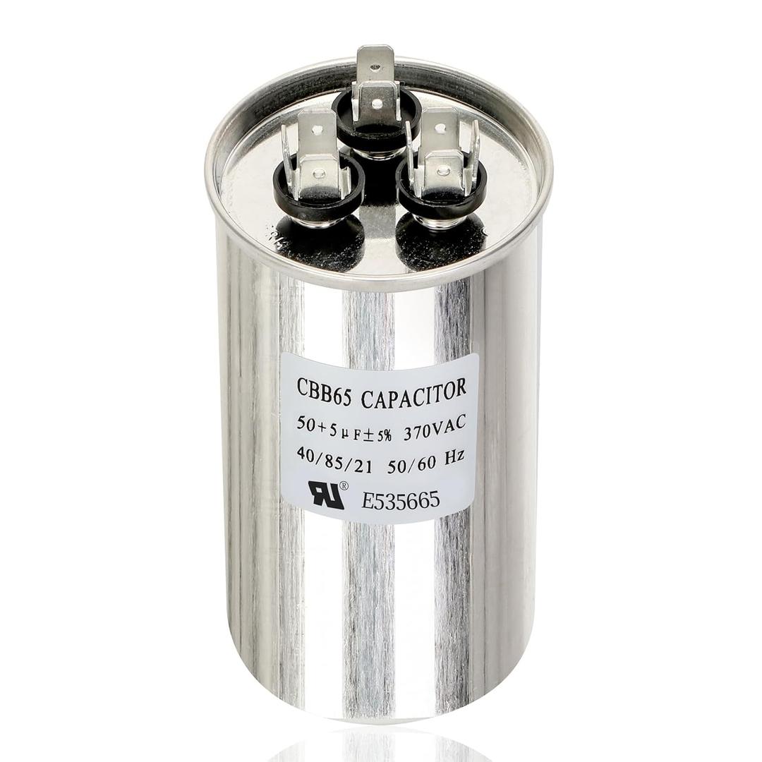 3313107.018 Capacitor Compatible with dometic RV Air Conditioner, 50+5uf+5%, 370VAC CBB65/CBB65A, Replaces 3316995.900, 3316348.900, 3100248.487